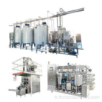 Endüstriyel pastörize süt sütü işleme makinesi